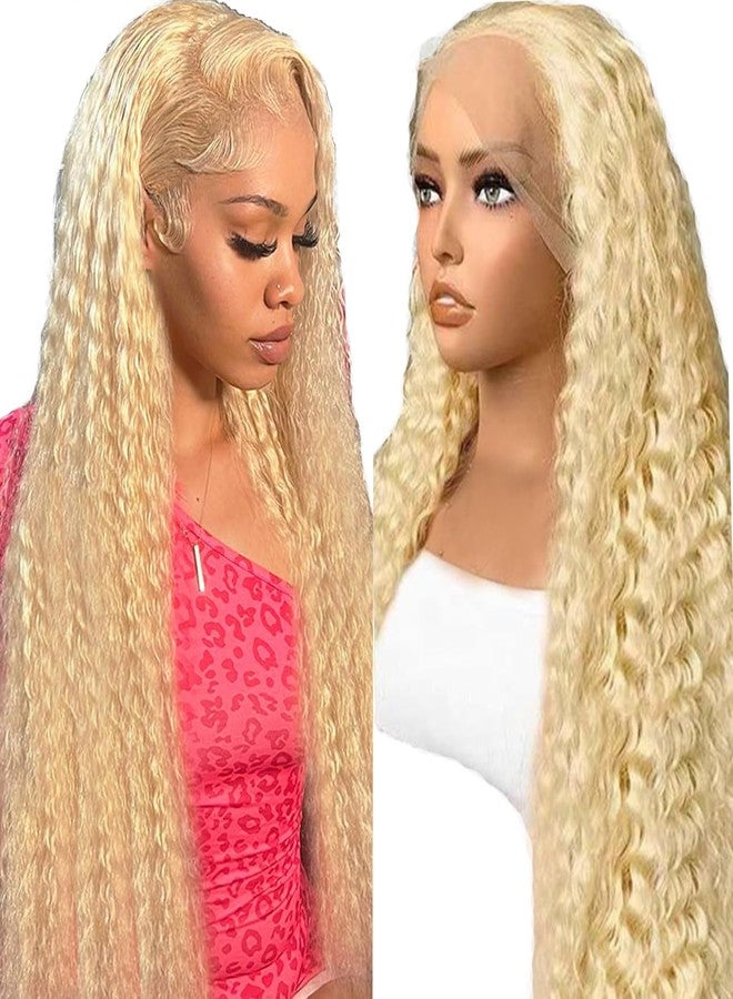 Valiilo 13x6 Lace Front Wigs Human Hair Deep Wave 613 Blonde Lace Front Wig Human Hair Pre Plucked Glueless Wig for Women 22 Inch - Image 1